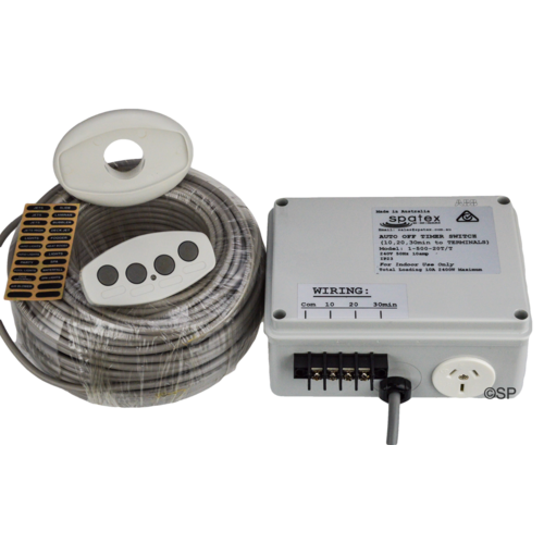 spatex Auto Off Timer Switch with White electronic 4 button touchpad - electronic - 1 x 10A output