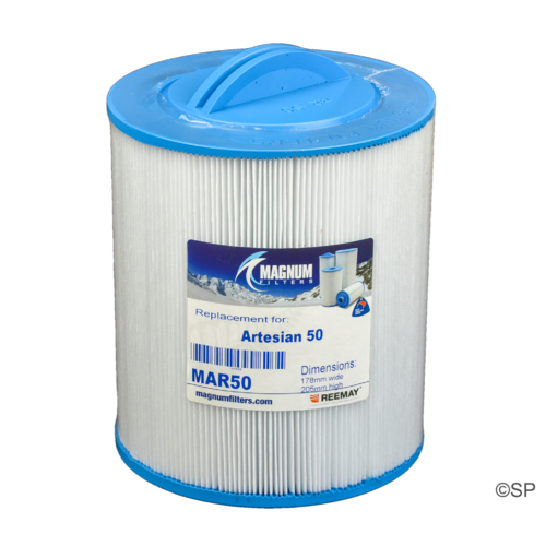 205mm L x 178mm D Artesian Spas pleated filter cartridge 50 sqft