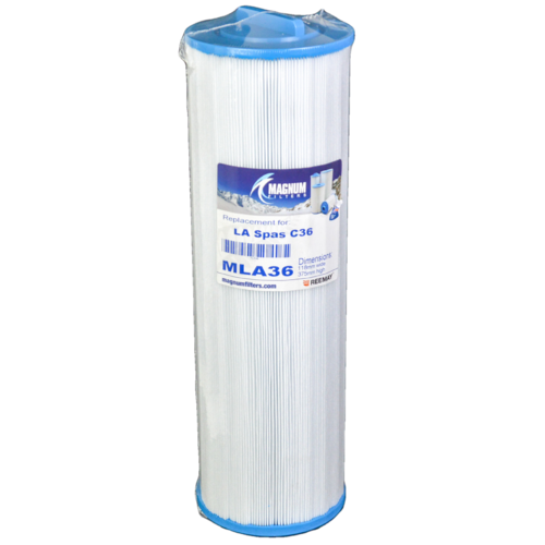 375mm L x 118mm D LA Spas 36 Sqft Filter Cartridge Replacement