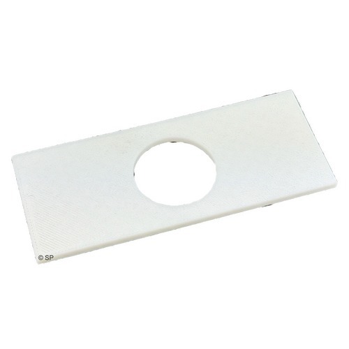 Touchpad Adapter Plate - Bath - White