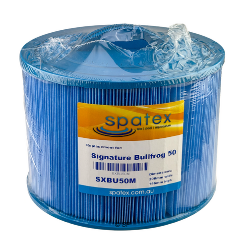 147mm L x 204mm D Signature Spas XMF 50 BF Platinum / Bullfrog Spa Filter Cartridge - Anti-Microbial