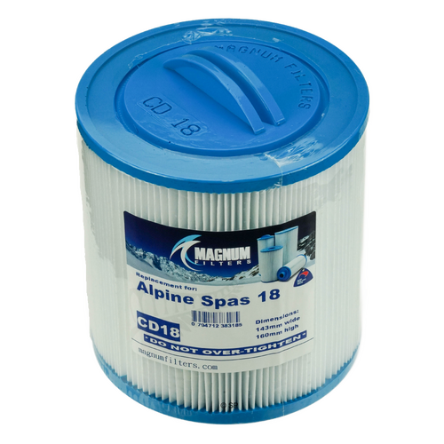155mm L x 145mm D Alpine Spas / Sunrans CD18 Replacement Pleated Cartridge Filter