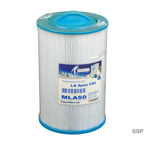 230mm L x 150mm D LA Spas 50 fine thread filter cartridge