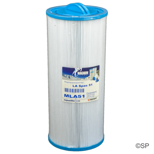 300mm L x 143mm D LA Spas Monaco 22 Jet - fine thread filter cartridge