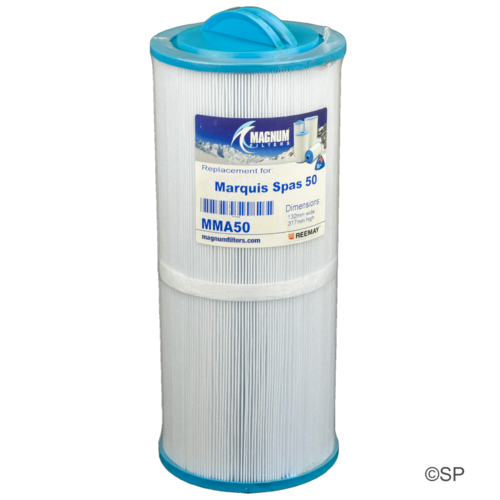 310mm L x 130mm D Cal Spas & Marquis Spas 50 Replacement Pleated Cartridge Filter
