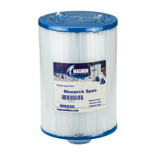 210mm L x 143mm D Monarch Spas 50 spa filter cartridge