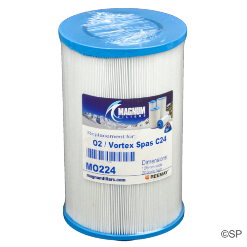 200mm L x 125mm D o2, Vortex, Escape, Maax, Arctic Spas, Rising Dragon filter replacement cartridge C24