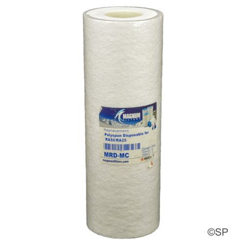 338mm L x 126mm D Rising Dragon Top Load Polyspun Disposable filter cartridge