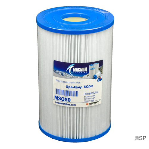 230mm L x 145mm D Spaquip SQ50 / SQ100 Skimmer Filter cartridge Q1259