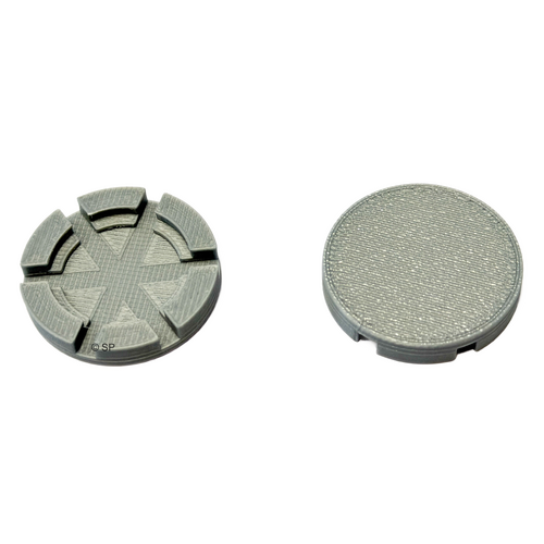 Stylus Air Force 2 Mk1 Spa Bath Air Injector Replacement Cap - Silver