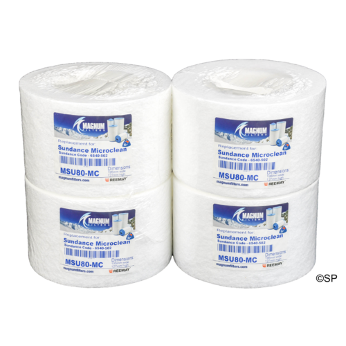 130mm L x 200mm D Sundance Spas 50 Disposable Microclean I Filter 4 Pack