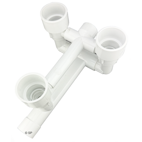 Waterway 9" Gunite Power Seat Kit - Storm Series Gunite Three Jet Manifold