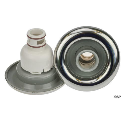 Waterway Non-Adjustable Whirlpool Internal - Grey w/Stainless Steel escutcheon - Snap In