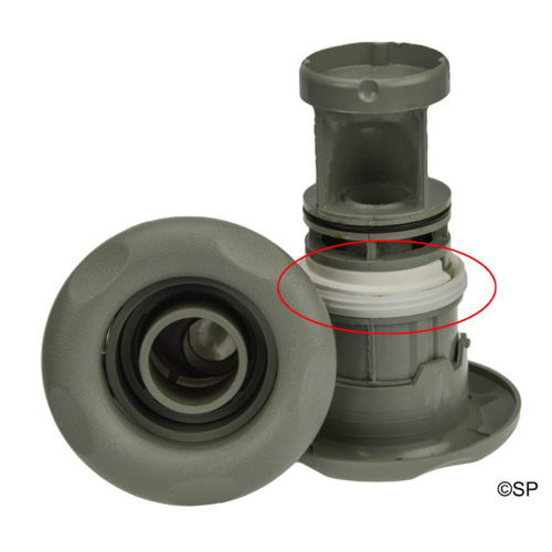 Waterway Dual-Flo Jet Internal -Diverter Swimjet - 5 Point textured - Grey