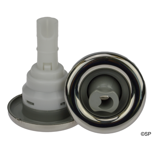 Waterway Poly Storm Roto - Grey w/stainless steel escutcheon - Snap-In style