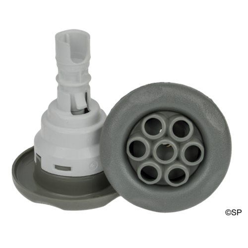 Waterway Poly Storm 5 Point Scallop - Massage - Grey - Snap-In style