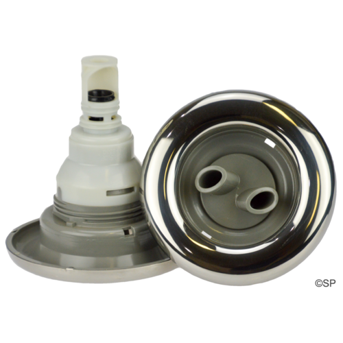 Waterway Power Storm - Smooth - Twin Roto - Grey/Stainless Steel - THREADED