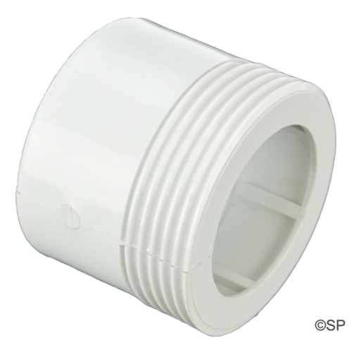 1.5" MPT Threaded Male Tail Adaptor x 2" Spigot / 1.5" Socket