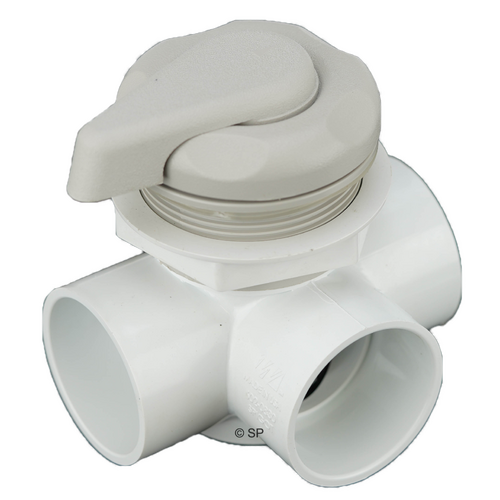 Waterway Top Access HORIZONTAL 2" Diverter - Elite 5 Scallop - Sterling Silver