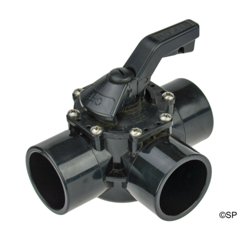 Waterway Tru-Seal 3 way valve 2"S x 2.5" Spg