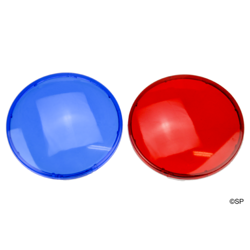 Waterway 3.5" and 5" Jumbo Light Coloured Lens Pair - Blue and Red