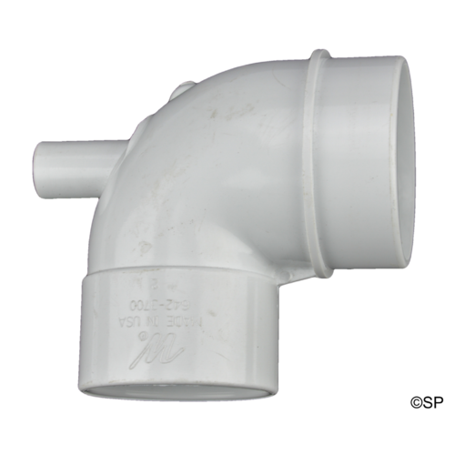 Waterway 2.5" Spigot x 2" Socket 90 Ell Vacuum Suction Adaptor Fitting