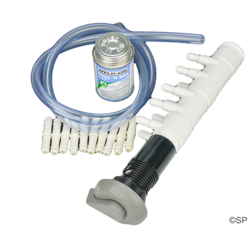 10 port Waterway 1" 5 point textured Air Control - 10 port manifold repair kit - Grey