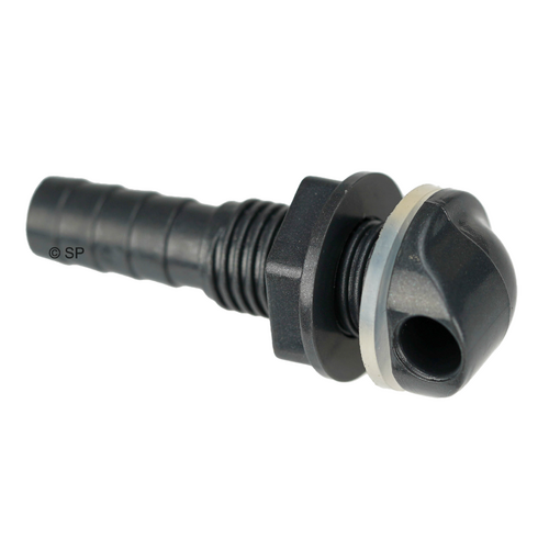 Waterway 90 degree nozzle return fitting for system air bleed - Dark Grey