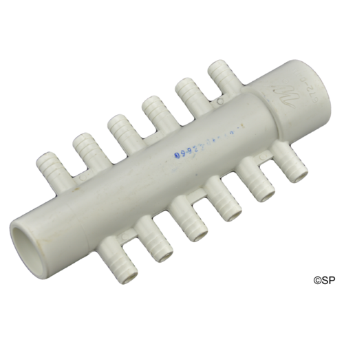 Waterway 3/8" barb manifold 1" x 12 port