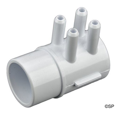Waterway 3/8"barb x 4 Port 1.5" Spigot Dead End Manifold
